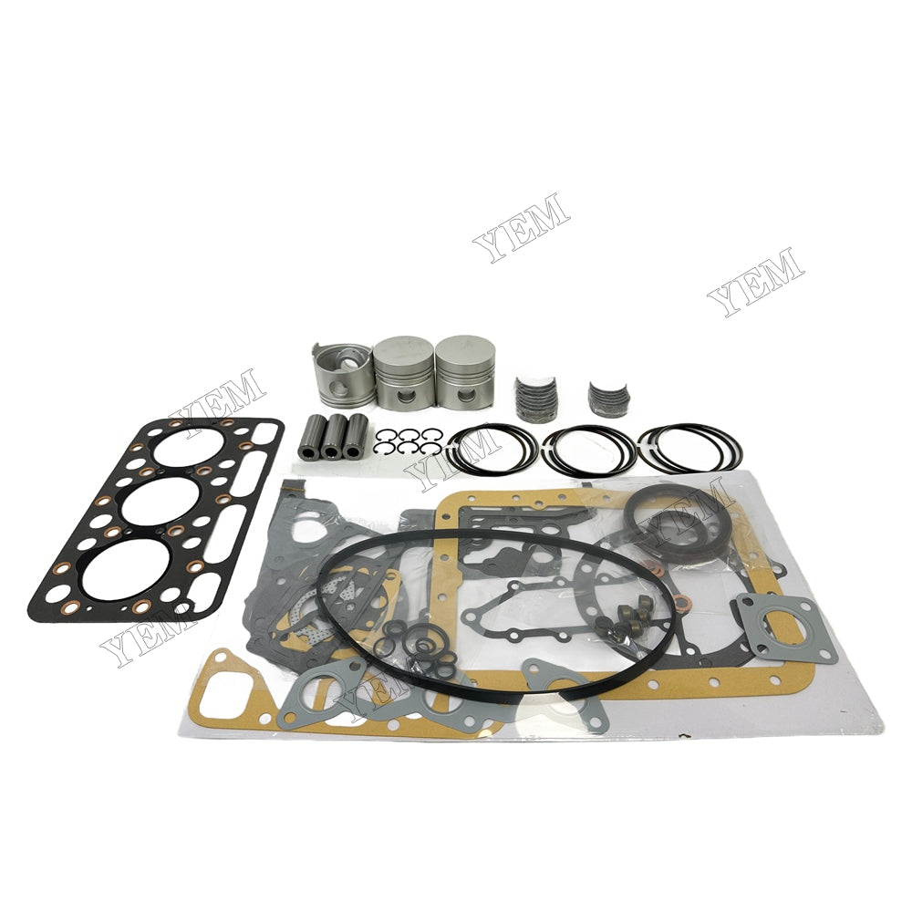 D1101 Piston and piston ring set Gasket kit main and connecting rod bearings For Kubota Foe Kubota