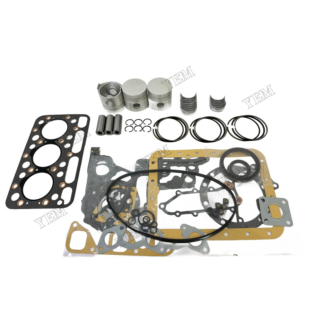 D1101 Piston and piston ring set Gasket kit main and connecting rod bearings For Kubota Foe Kubota