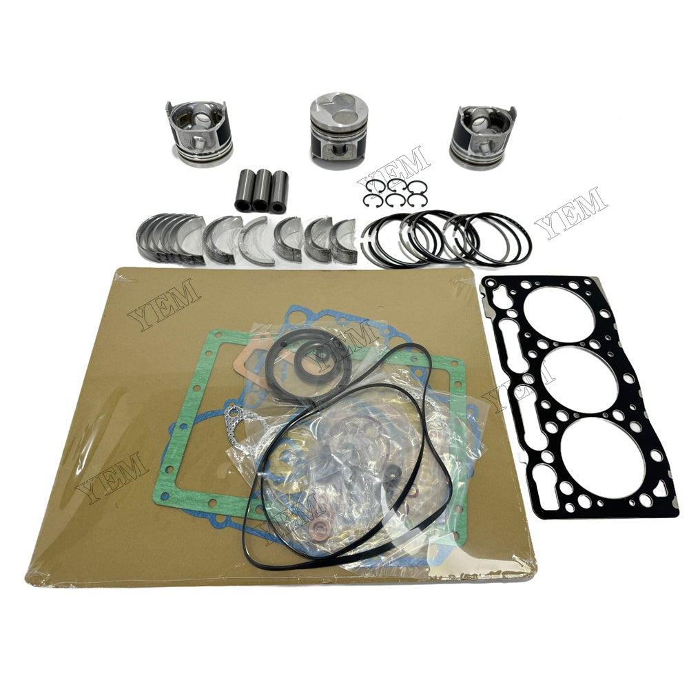 Piston With ring set Gasket kit main and connecting rod bearings Set For Kubota D1105 Engine Foe Kubota