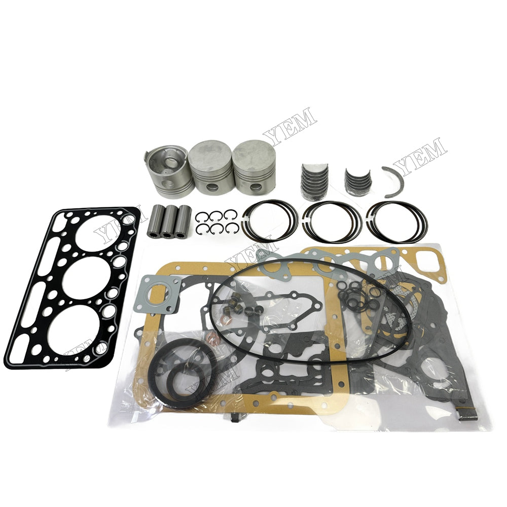 Piston With ring set Gasket kit main and connecting rod bearings Set For Kubota D1403 Engine Foe Kubota