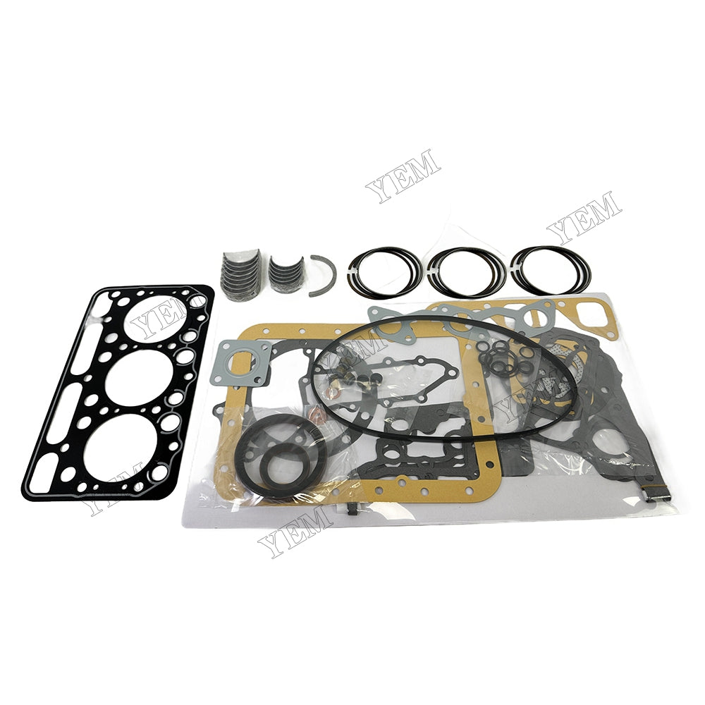 D1302 Piston ring set Gasket kit Crankshaft and Rod Bearings Set For Kubota Foe Kubota