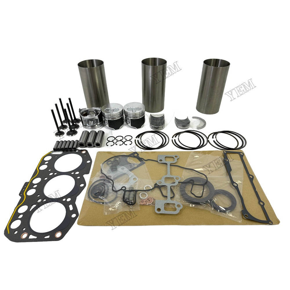 3YM30AE Engine Overhaul Kit Main And Rod bearings Gasket Set Valve Guide For Yanmar Foe Yanmar