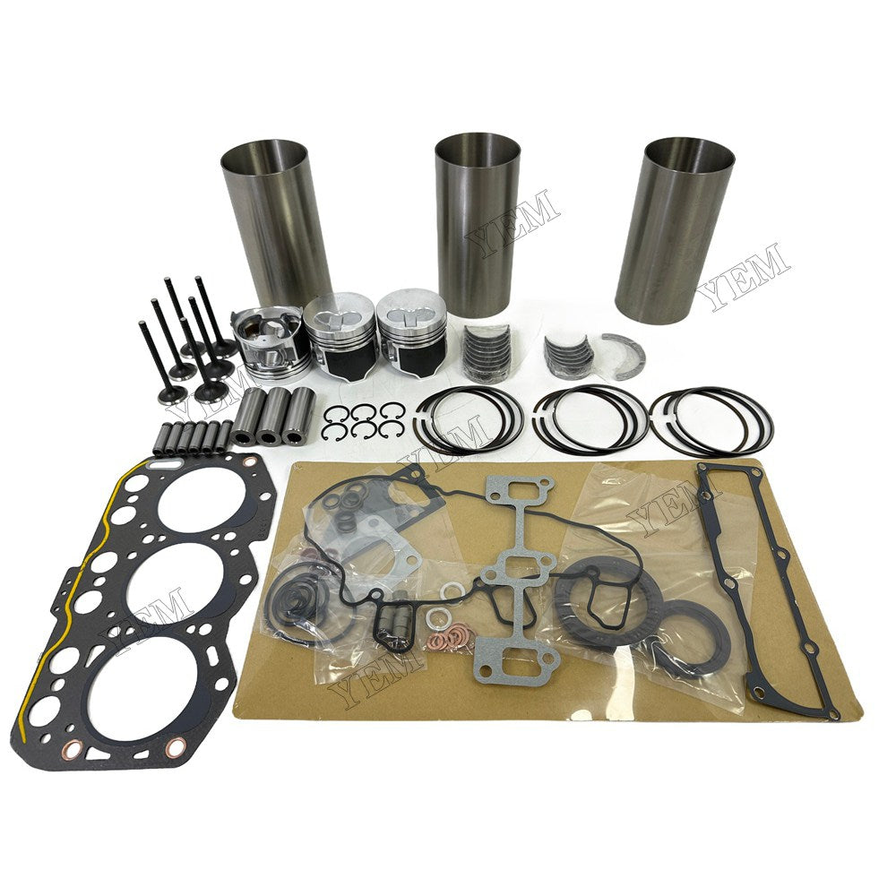 Engine Overhaul Kit Main And Rod bearings Gasket Set Valve Guide For Yanmar 3TNV76 Engine Foe Yanmar