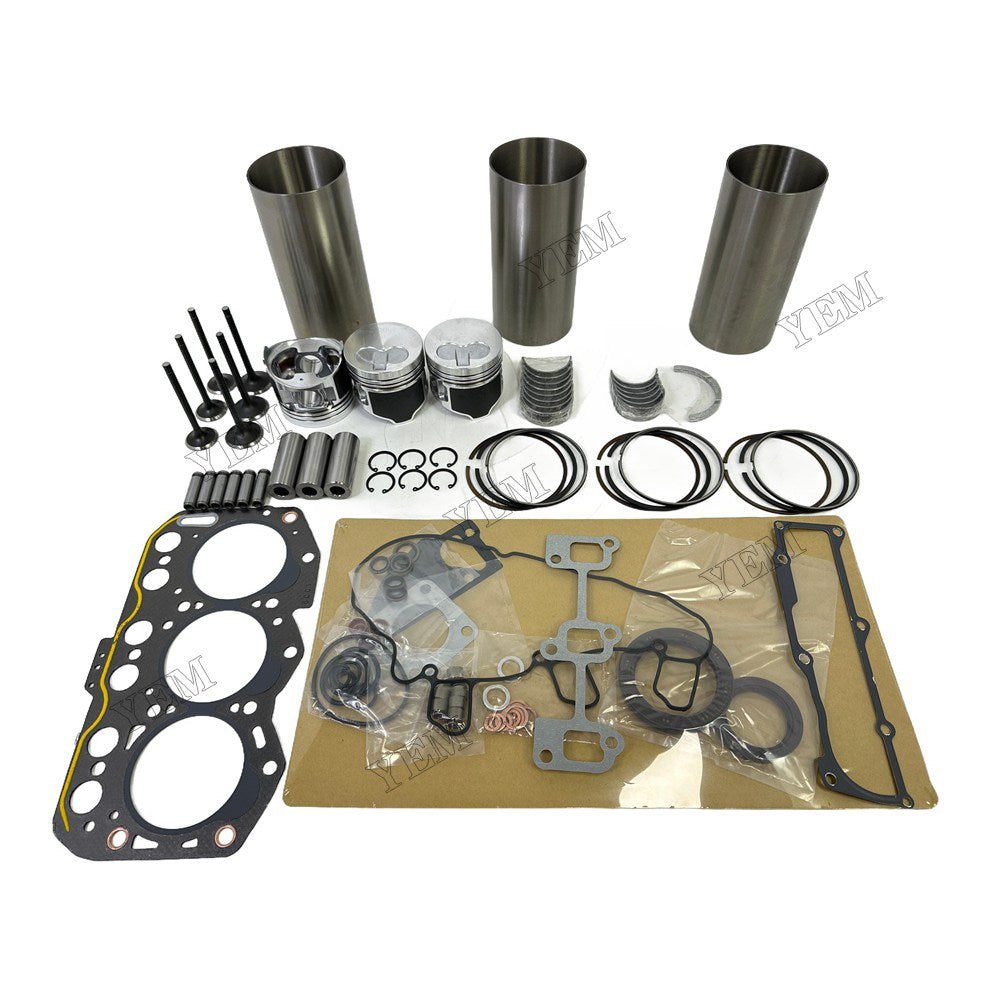 Engine Overhaul Kit Main And Rod bearings Gasket Set Valve Guide For Yanmar 3TNV76 Engine Foe Yanmar