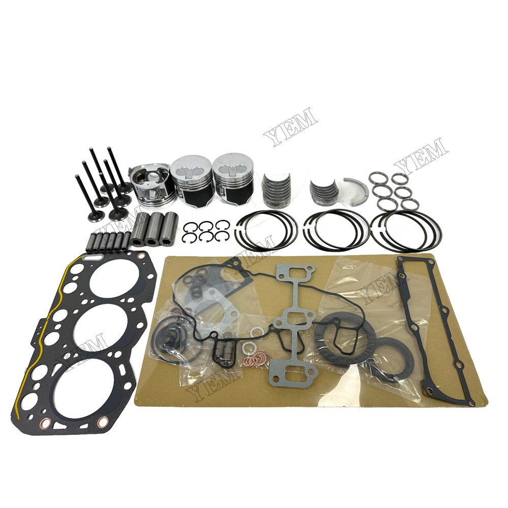 Piston W Ring Kit Gasket Set Main Connecting rod bearings Set Valve Train For Yanmar 3YM30AE Engine Foe Yanmar