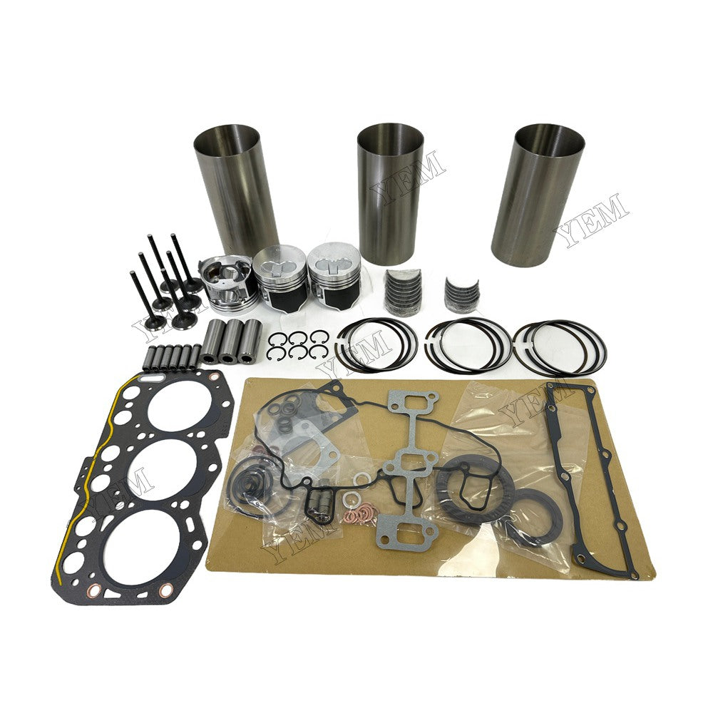 Engine Overhaul Kit Main And Rod bearings Gasket Set Valve Guide For Yanmar 3TNV76 Engine Foe Yanmar