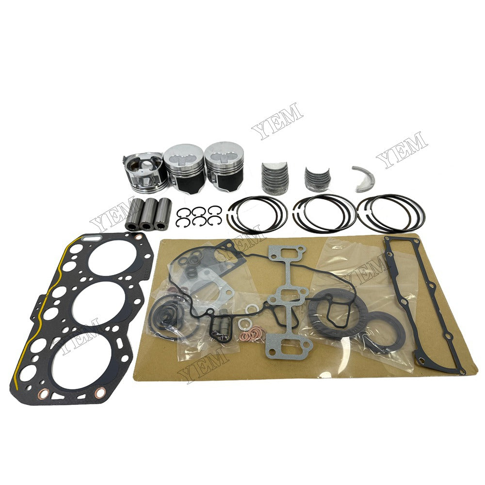 D1.1 Piston With ring set Gasket kit main and connecting rod bearings Set For Yanmar Foe Volvo