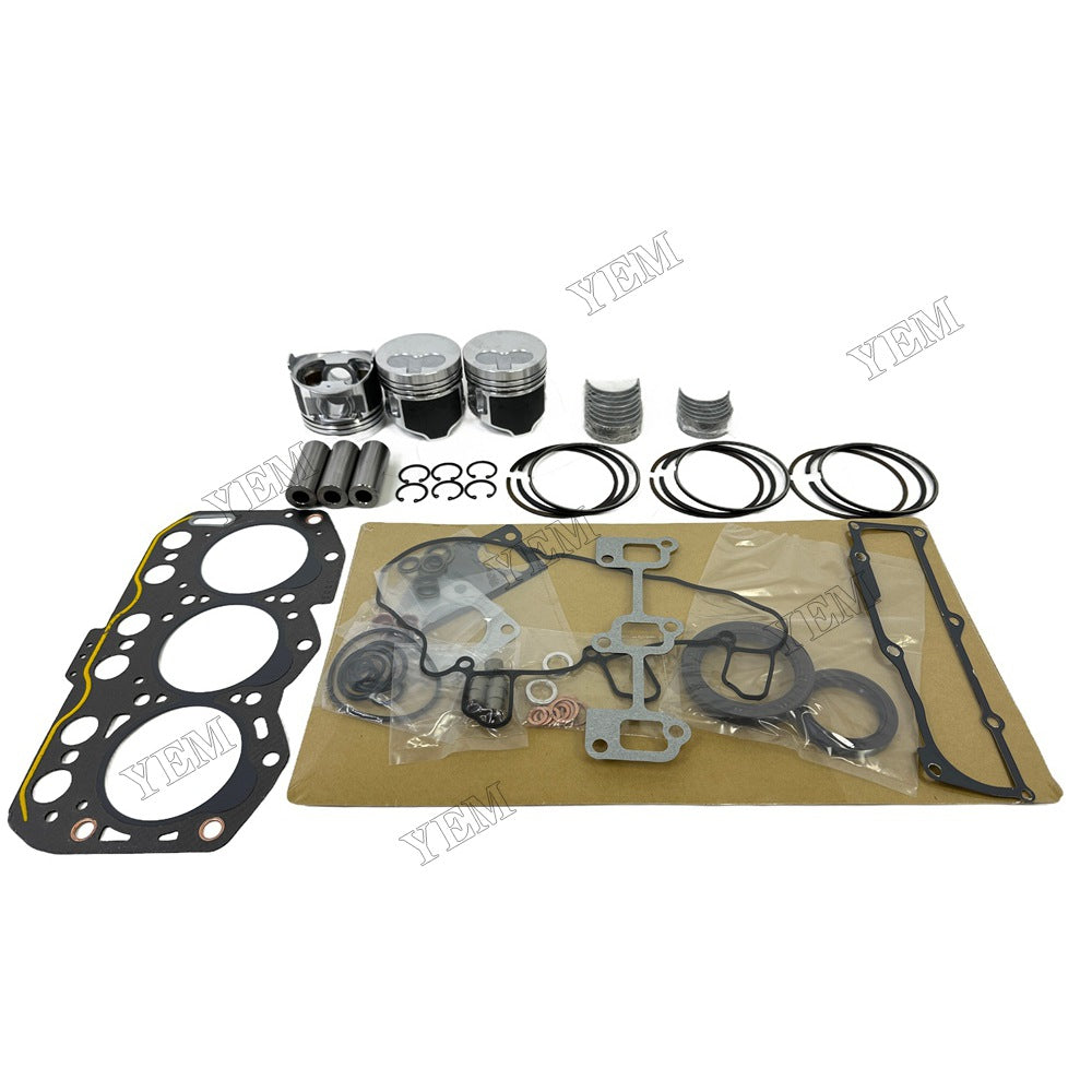 Piston and piston ring set Gasket kit main and connecting rod bearings For Yanmar D1.1 Engine Foe Volvo