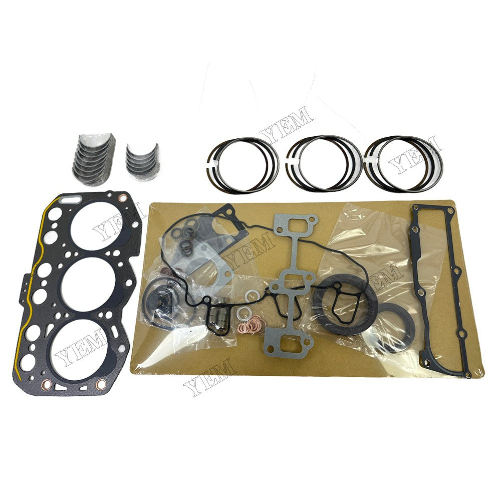 Piston ring set Gasket kit main and connecting rod bearings For Yanmar 3TNV76 Engine Foe Yanmar