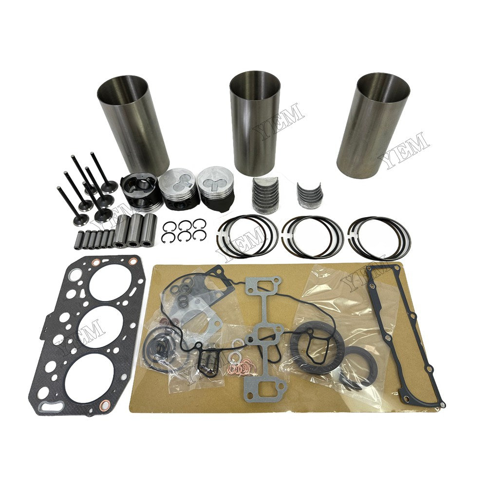 3TNV70 Engine Overhaul Kit Main And Rod bearings Gasket Set Valve Guide For Yanmar Foe Yanmar