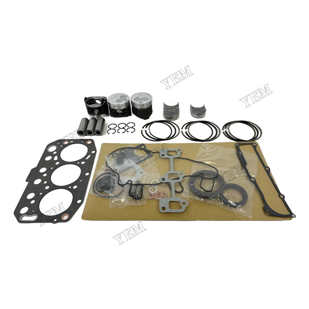 Piston and piston ring set Gasket kit main and connecting rod bearings For Yanmar 3TNV70 Engine Foe Yanmar