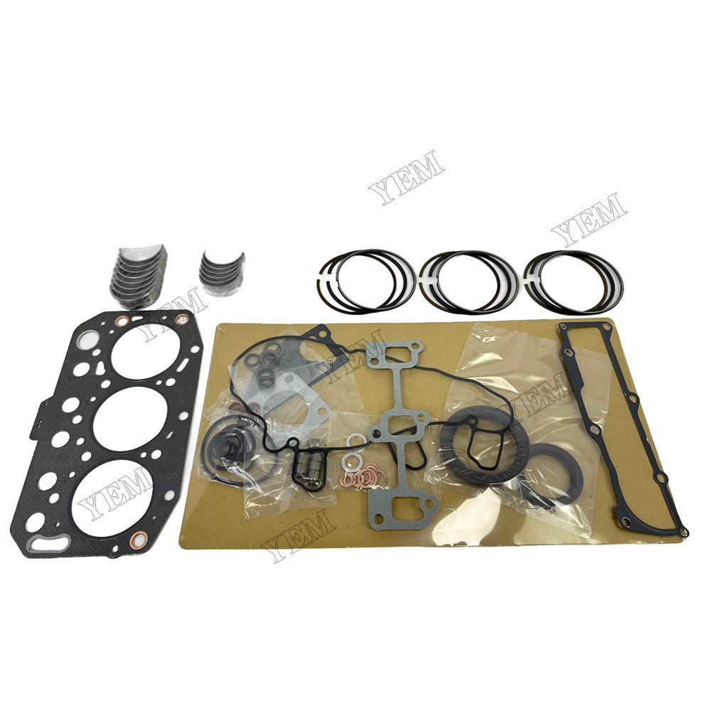 3TNV70 Piston ring set Gasket kit main and connecting rod bearings For Yanmar