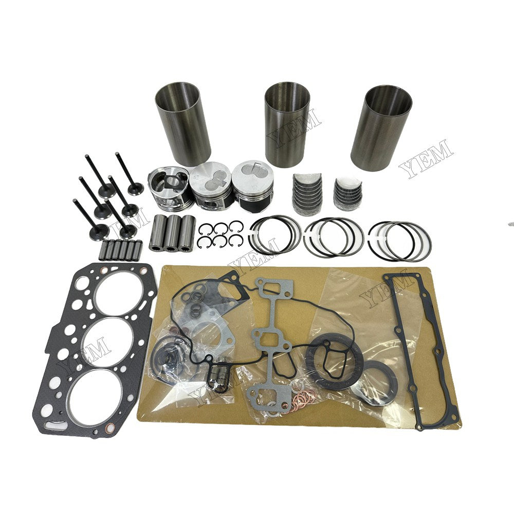 3TNM74 Engine Overhaul Kit Main And Rod bearings Gasket Set Valve Guide For Yanmar