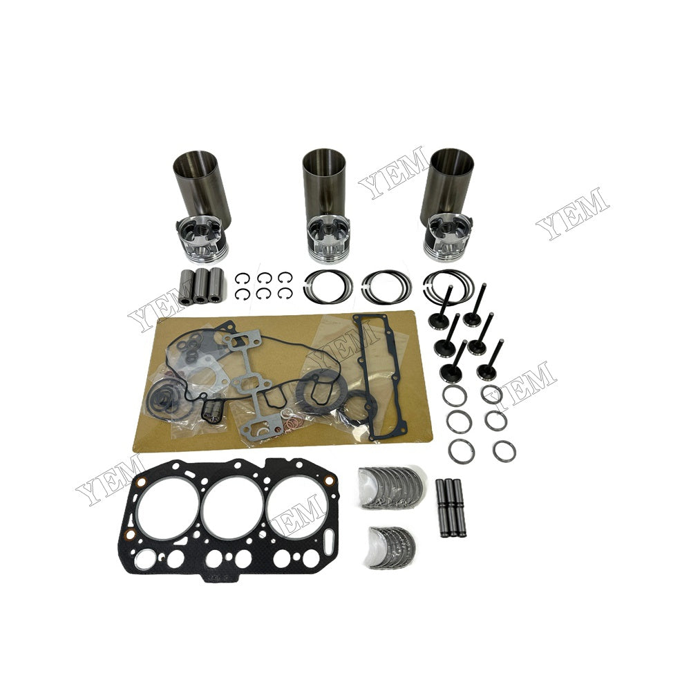 3TNV80 Overhaul Rebuild Kit Gasket Main and Connecting rod bearings Valve Kit For Yanmar Foe Yanmar