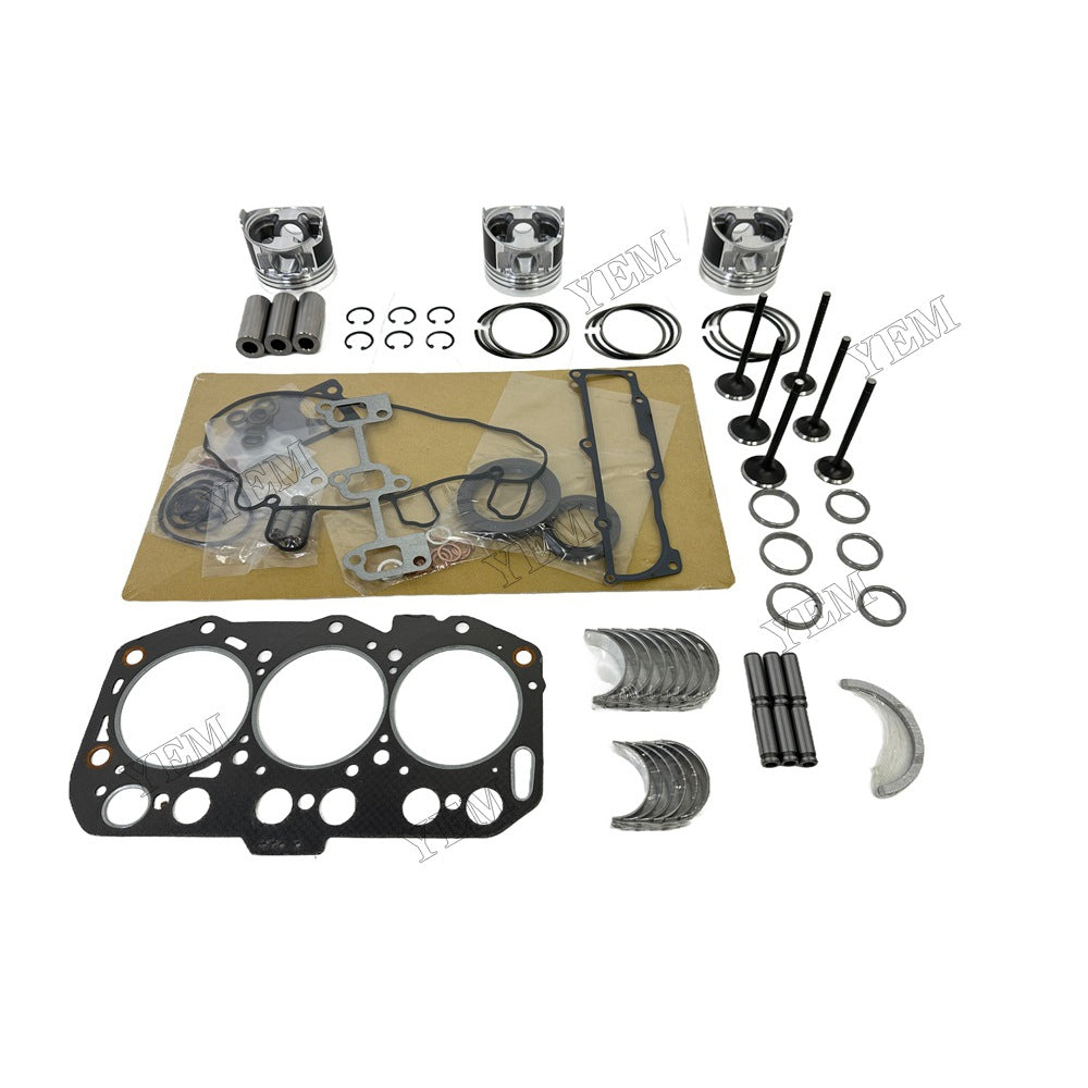 3TNV80 Piston W Ring Kit Gasket Set Main Connecting rod bearings Set Valve Train For Yanmar