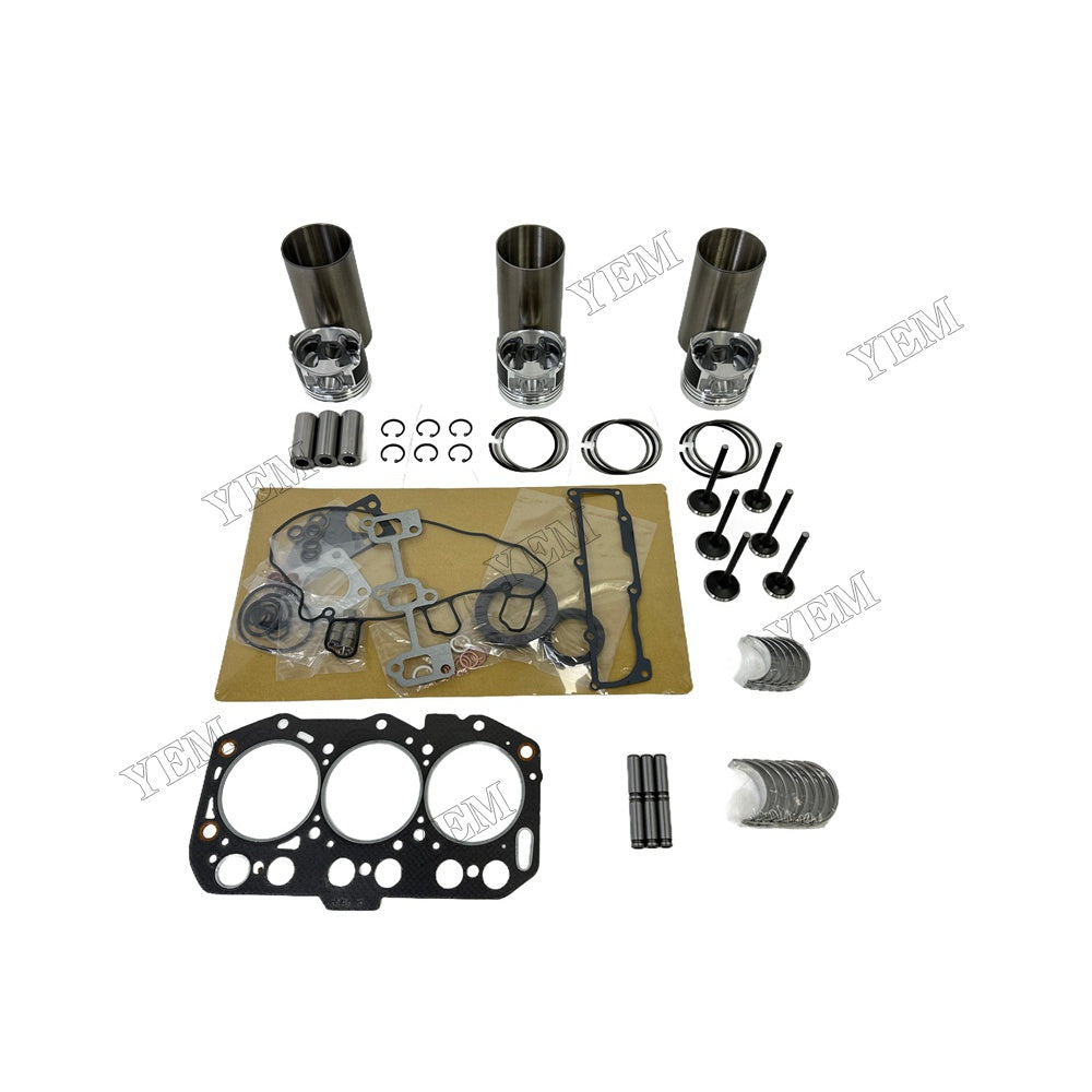 Engine Overhaul Kit Main And Rod bearings Gasket Set Valve Guide For Yanmar 3TNV80 Engine Foe Yanmar