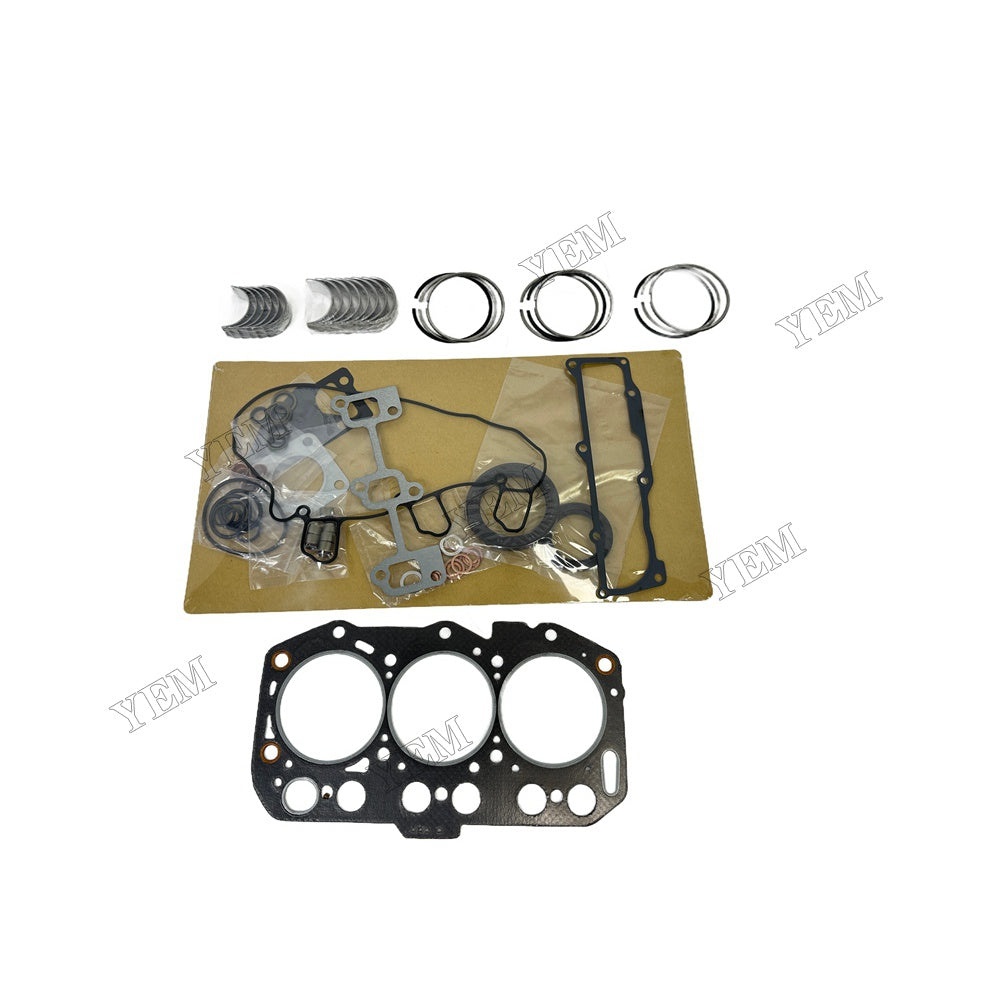 Piston ring set Gasket kit main and connecting rod bearings For Yanmar 3TNV80 Engine Foe Yanmar