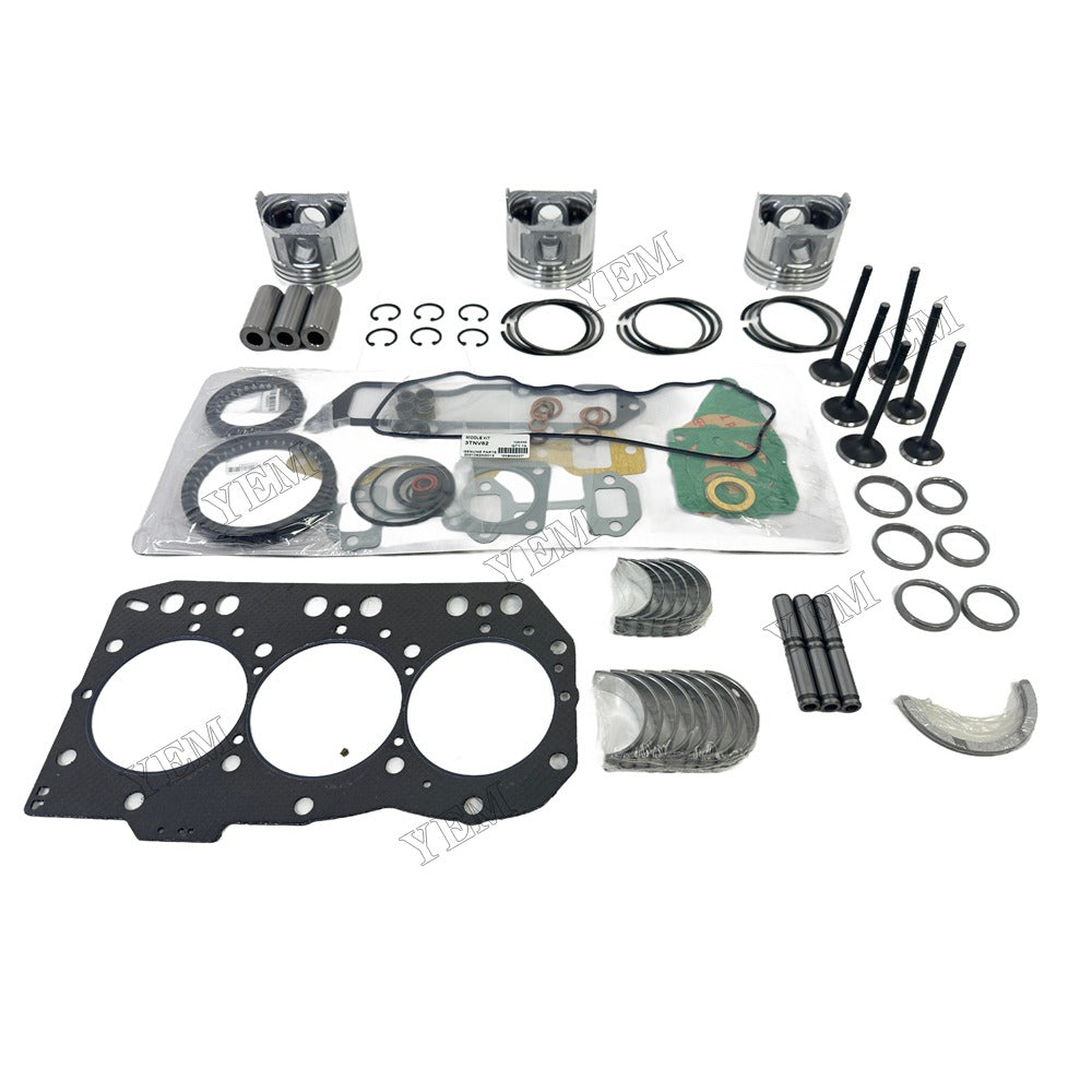 Piston W Ring Kit Gasket Set Main Connecting rod bearings Set Valve Train For Yanmar 3TNV82A Engine