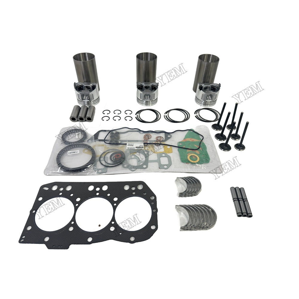 3TNV82A Engine Overhaul Kit Main And Rod bearings Gasket Set Valve Guide For Yanmar Foe Yanmar