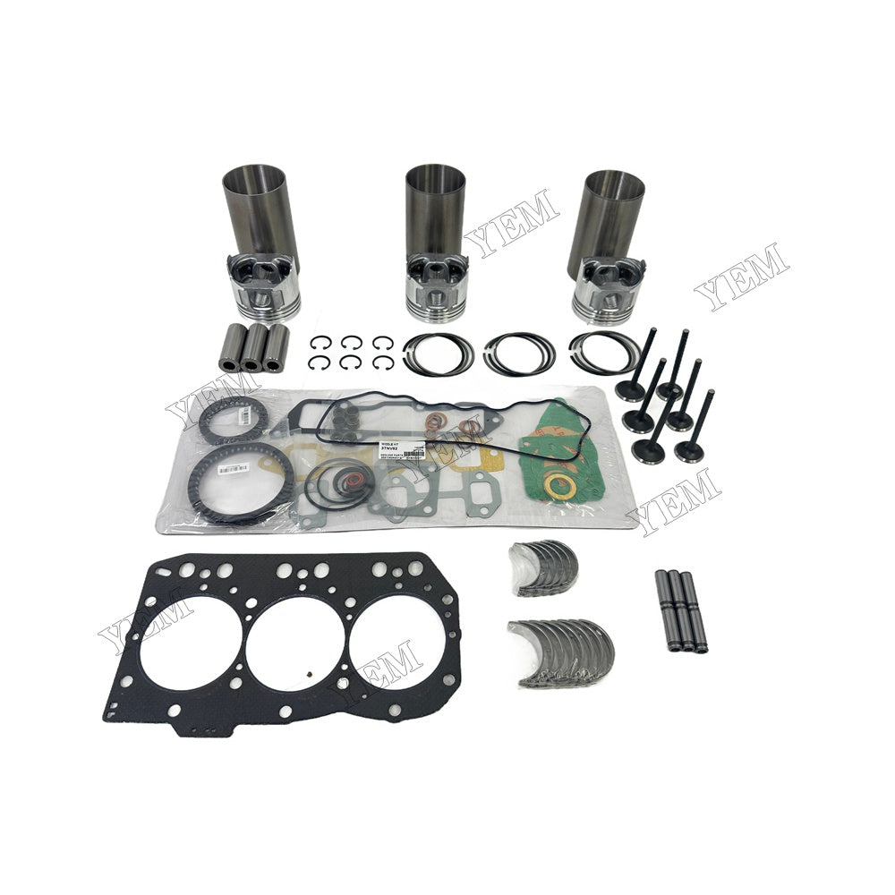 Engine Overhaul Kit Main And Rod bearings Gasket Set Valve Guide For Yanmar 3TNV82 Engine Foe Yanmar