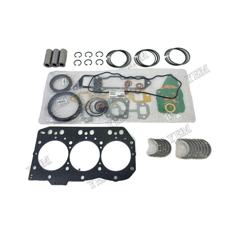 3TNV82A Piston ring set Gasket kit main and connecting rod bearings For Yanmar Foe Yanmar