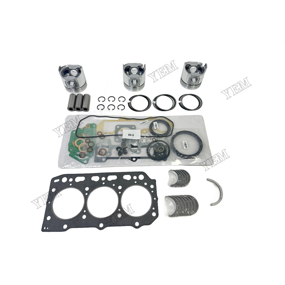 3TNV84 Piston With ring set Gasket kit main and connecting rod bearings Set For Yanmar Foe Yanmar