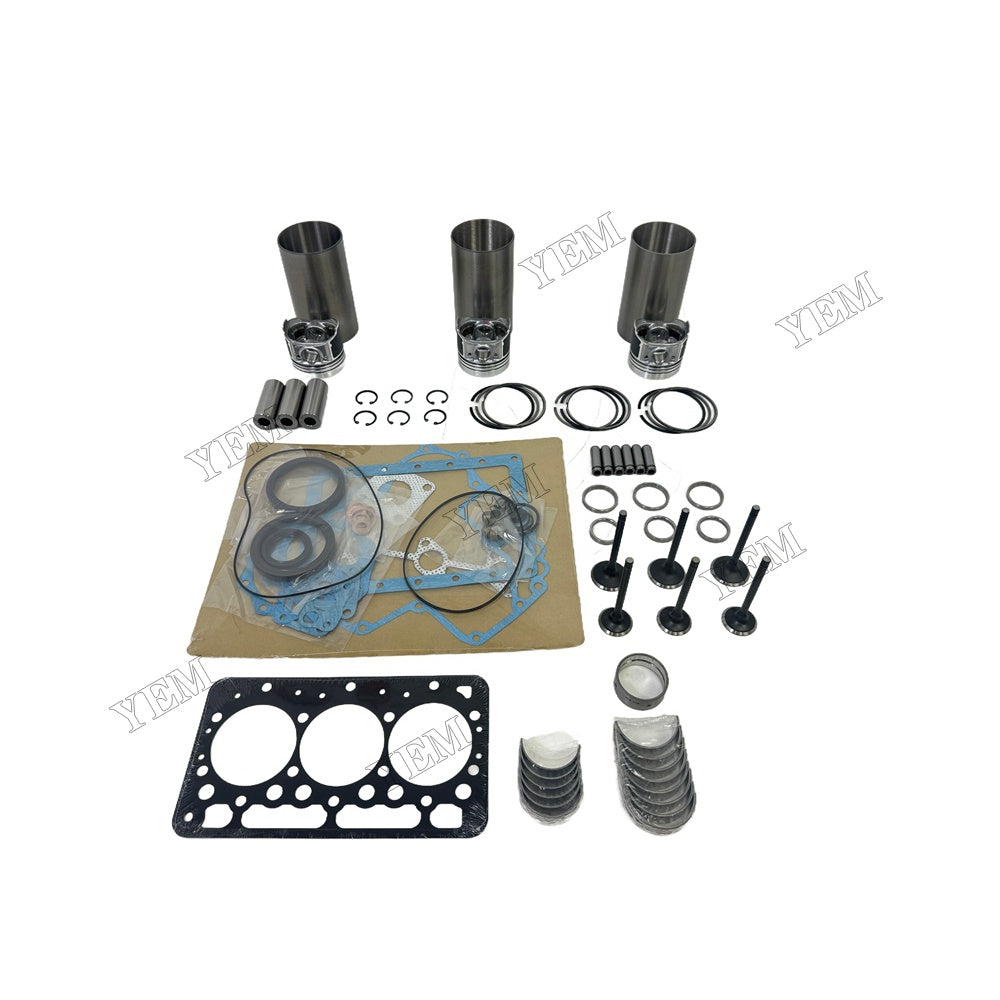 3D67E Overhaul Rebuild Kit Gasket Main and Connecting rod bearings Valve Kit For Kubota Foe Kubota