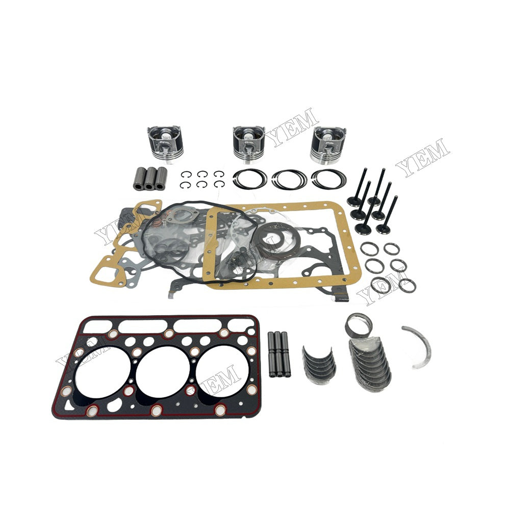 D1462 Piston W Ring Kit Gasket Set Main Connecting rod bearings Set Valve Train For Kubota Foe Kubota