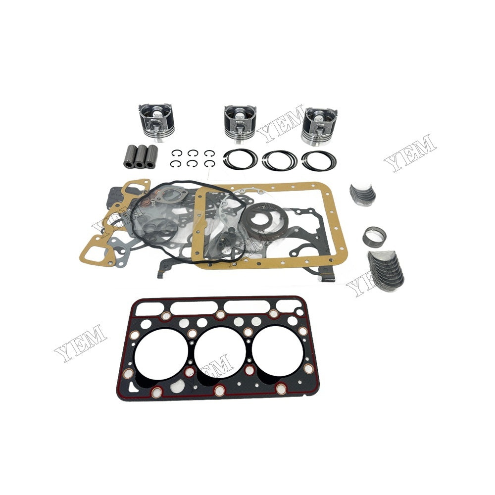 D1503 Piston and piston ring set Gasket kit main and connecting rod bearings For Kubota Foe Kubota