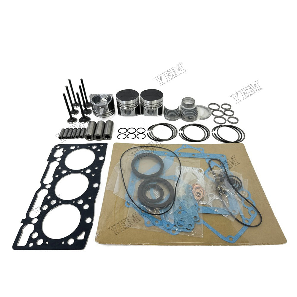 Piston W Ring Kit Gasket Set Main Connecting rod bearings Set Valve Train For Kubota D905 Engine Foe Kubota
