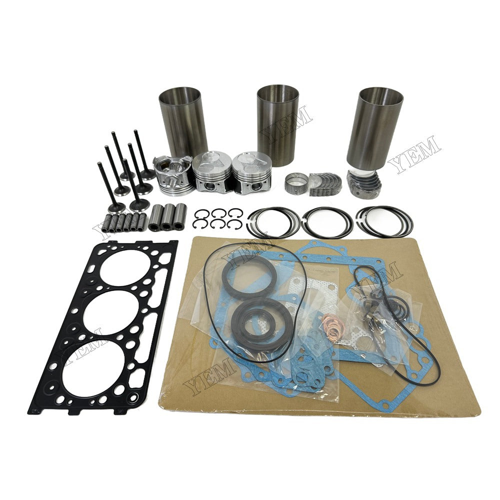 Overhaul Rebuild Kit Gasket Main and Connecting rod bearings Valve Kit For Kubota D902 Engine Foe Kubota