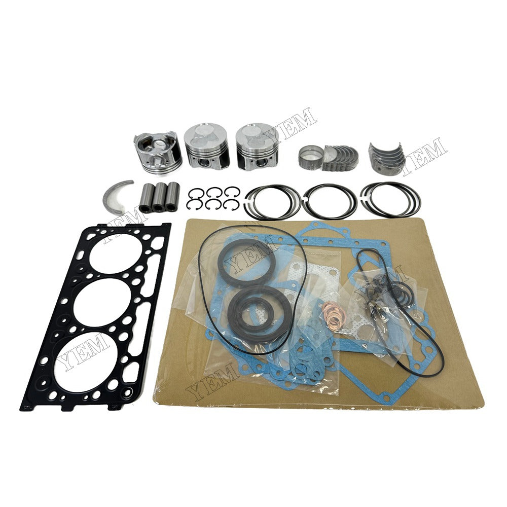D902 Piston With ring set Gasket kit main and connecting rod bearings Set For Kubota Foe Kubota