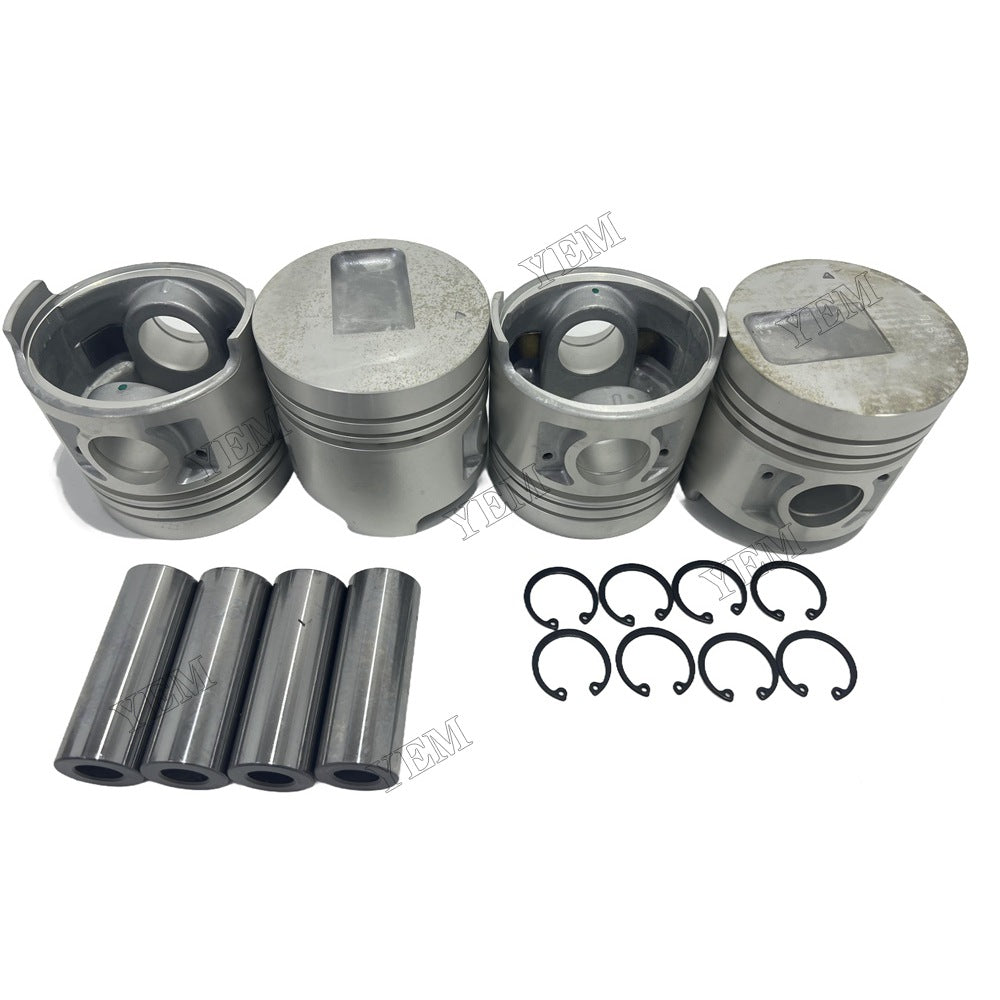 Piston and piston ring set For Mitsubishi S4Q2 Engine Foe Mitsubishi