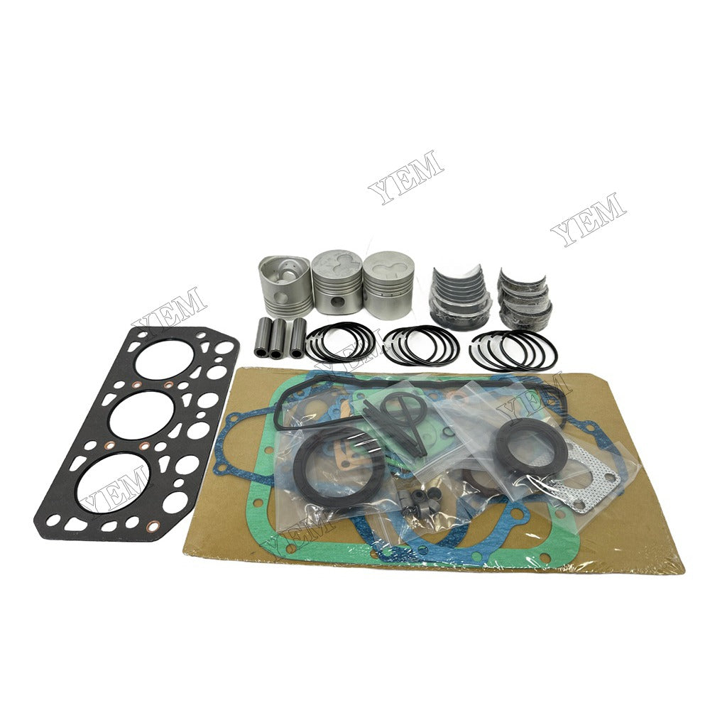 Piston and piston ring set Gasket kit main and connecting rod bearings For Mitsubishi K3F Engine Foe Mitsubishi