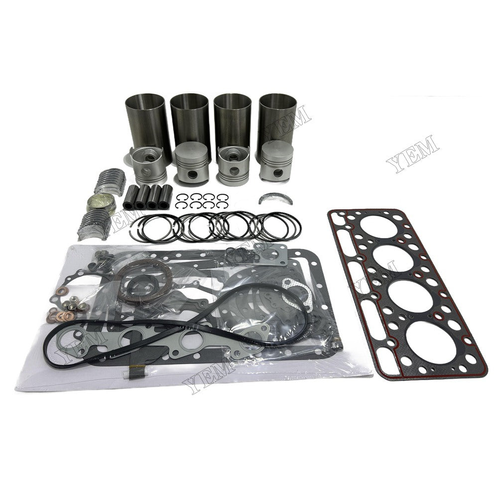 Full Repair Kit With Gasket Set Main Rod bearings For Kubota V1501 Engine