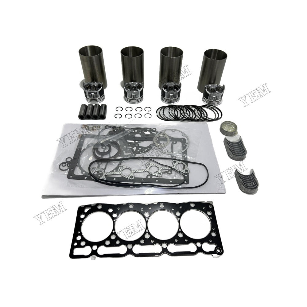 Complete Engine Rebuild Kit With Gasket Bearing For Kubota V1505 Engine Foe Kubota