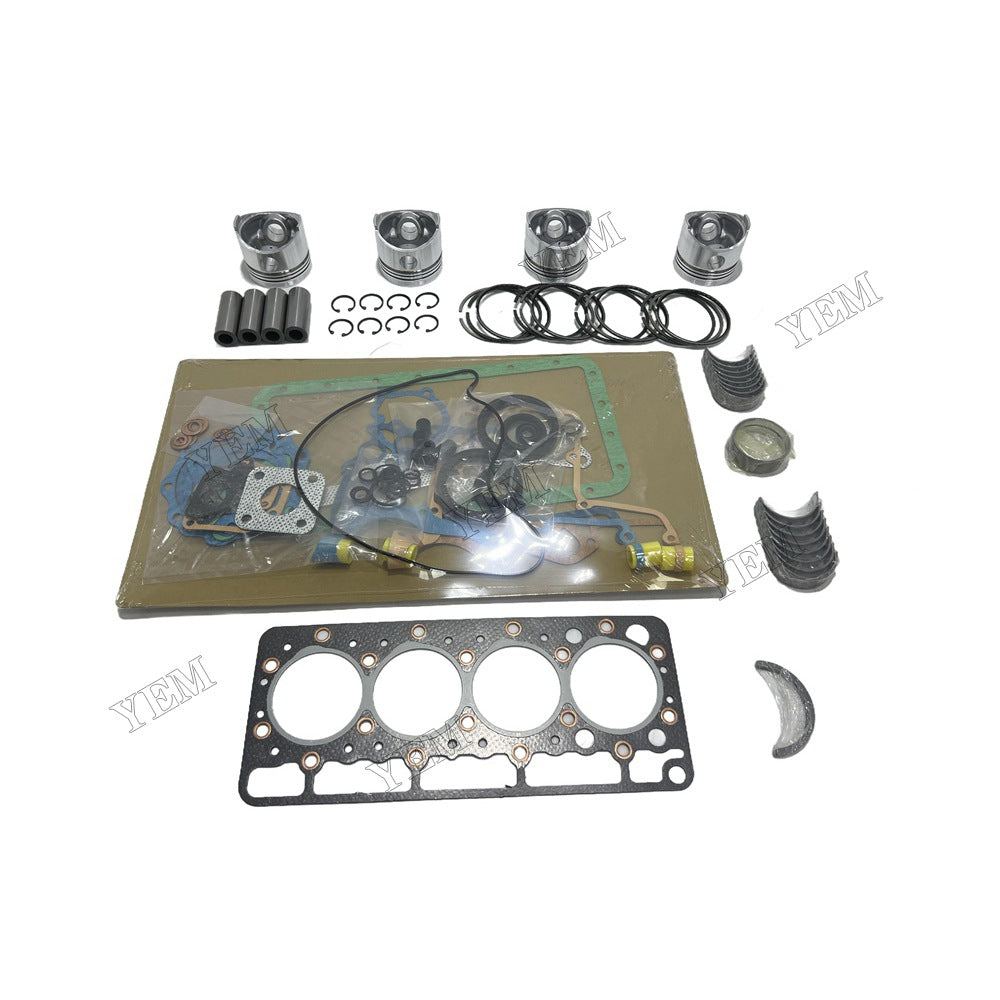 V1205 Piston With ring set Gasket kit main and connecting rod bearings Set For Kubota Foe Kubota