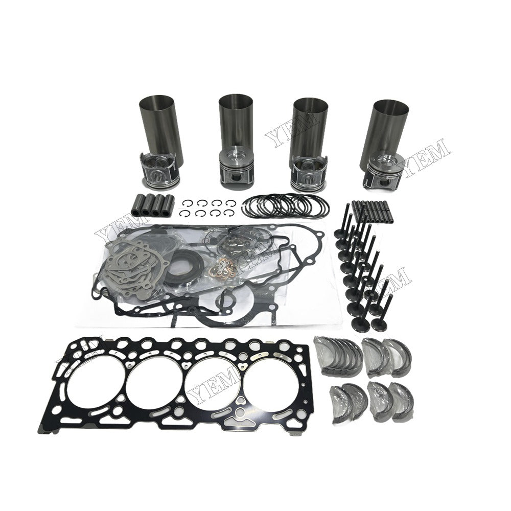 16V Engine Overhaul Kit Main And Rod bearings Gasket Set Valve Guide For Kubota V3307 Engine Foe Kubota
