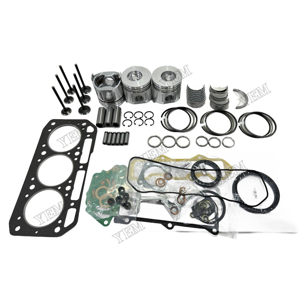 Piston W Ring Kit Gasket Set Main Connecting rod bearings Set Valve Train For Yanmar 3TN84TL Engine Foe Yanmar