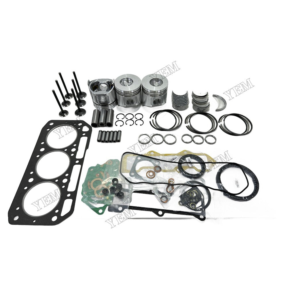 Piston W Ring Kit Gasket Set Main Connecting rod bearings Set Valve Train For Yanmar 3TN84TL Engine Foe Yanmar