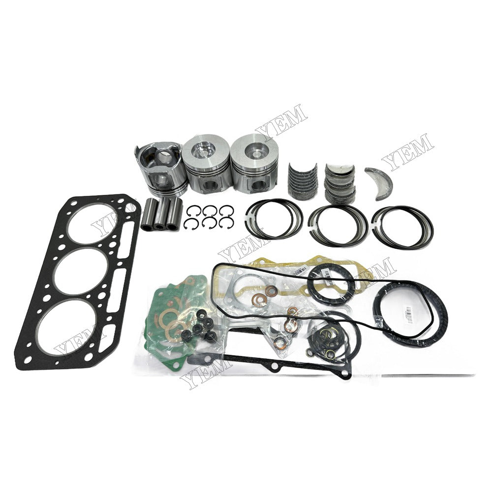3TN84TL Piston With ring set Gasket kit main and connecting rod bearings Set For Yanmar Foe Yanmar