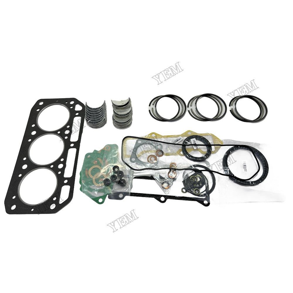 Piston ring set Gasket kit main and connecting rod bearings For Yanmar 3TNE84 Engine Foe Yanmar