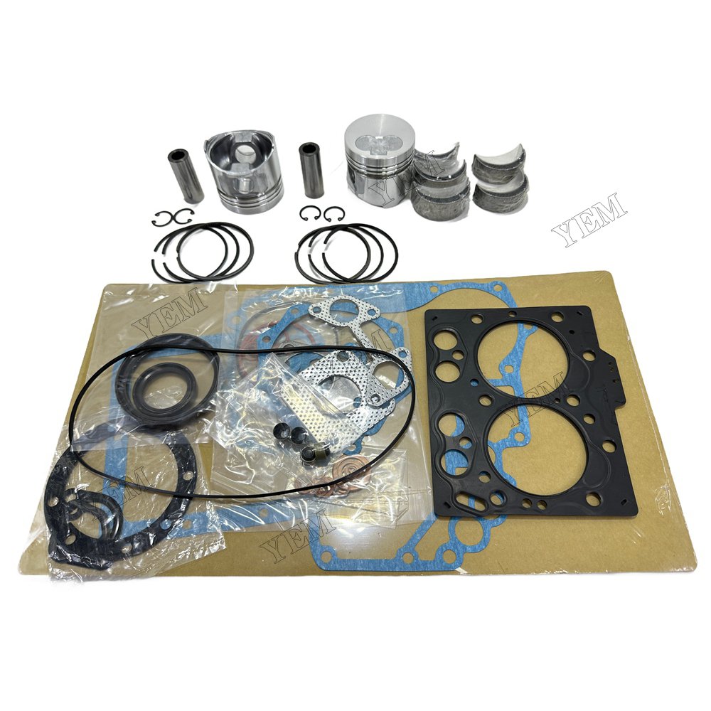 Piston and piston ring set Gasket kit main and connecting rod bearings For Yanmar 3TN66E Engine Foe Yanmar