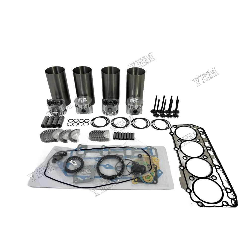 Engine Overhaul Kit Main And Rod bearings Gasket Set Valve Guide For Yanmar 4TN84 Engine