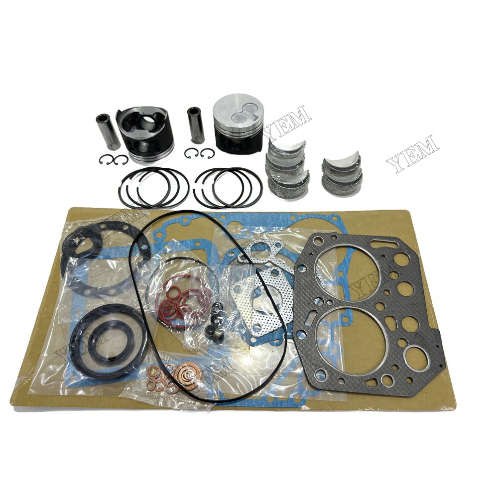 Piston and piston ring set Gasket kit main and connecting rod bearings For Yanmar 2TNV70 Engine