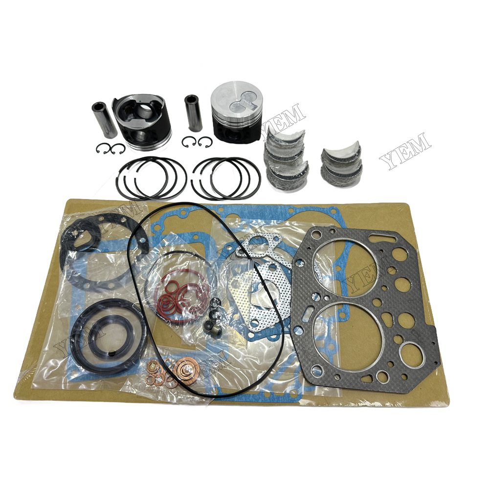 Piston and piston ring set Gasket kit main and connecting rod bearings For Yanmar 2TNV70 Engine Foe Yanmar