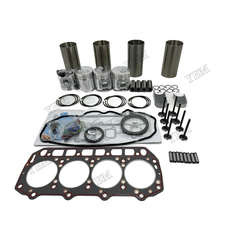Engine Overhaul Kit Main And Rod bearings Gasket Set Valve Guide For Yanmar 4TNE94 Engine Foe Yanmar