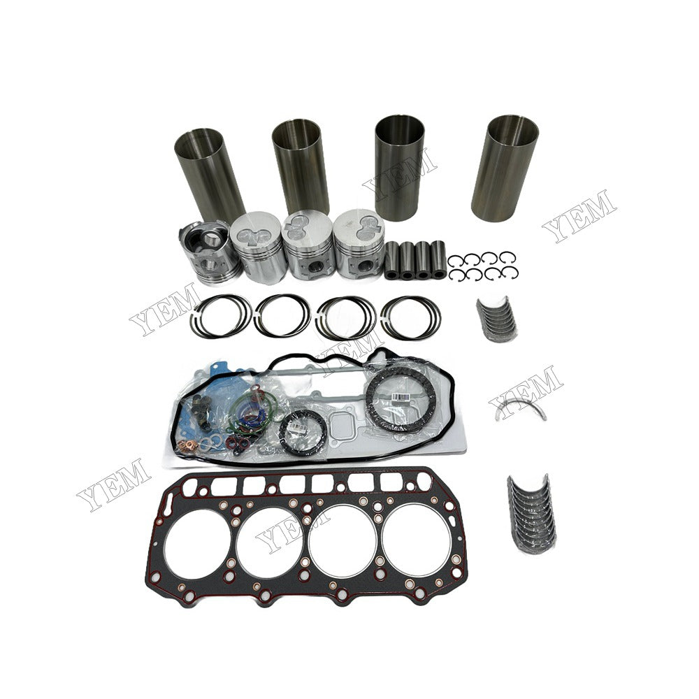 Full Repair Kit With Gasket Set Main Rod bearings For Yanmar 4TNE92 Engine