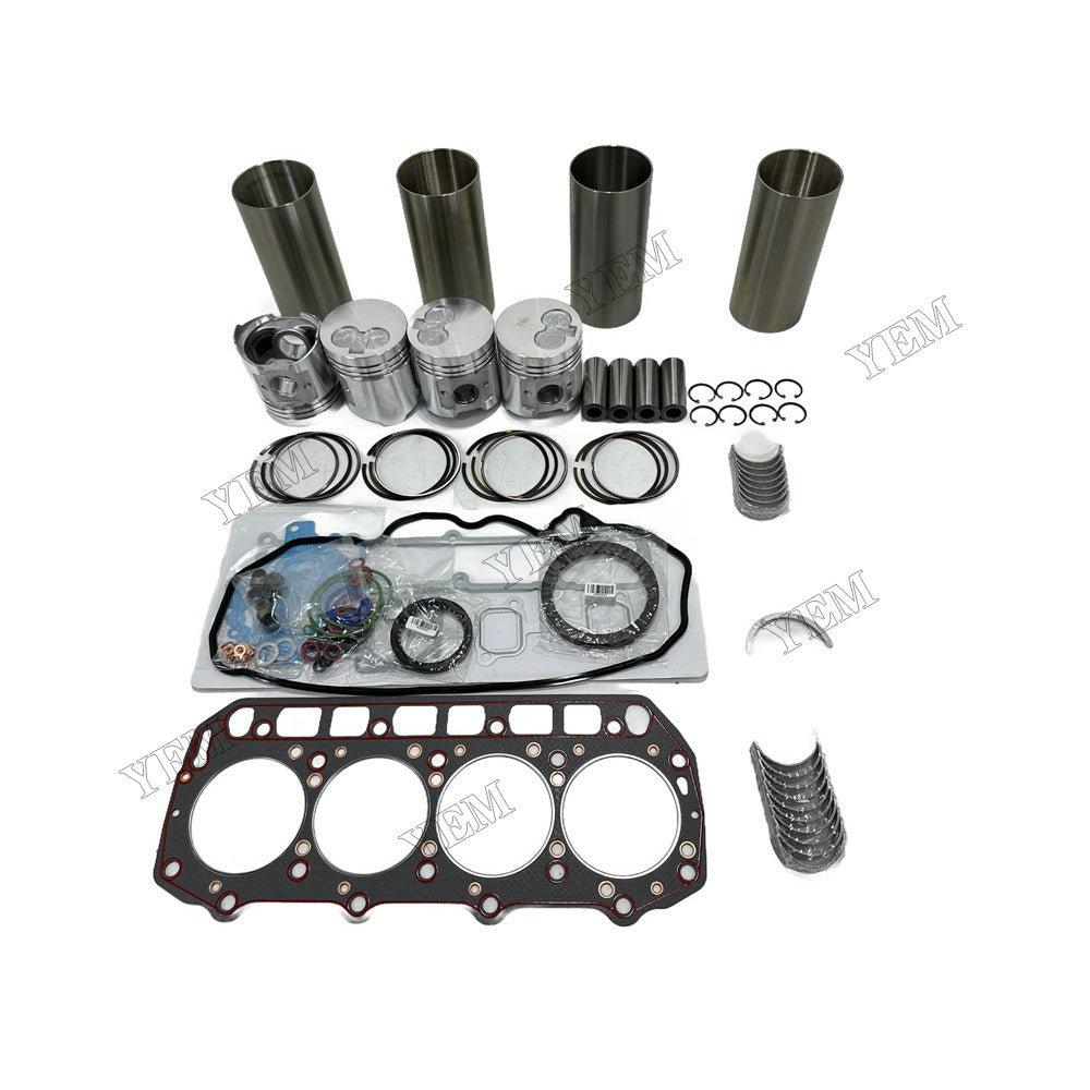 Full Repair Kit With Gasket Set Main Rod bearings For Yanmar 4TNE92 Engine Foe Yanmar