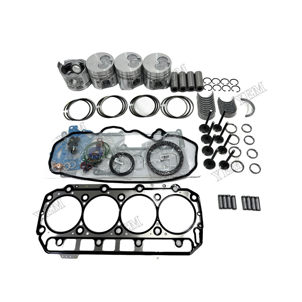 4TNE98 Piston W Ring Kit Gasket Set Main Connecting rod bearings Set Valve Train For Yanmar